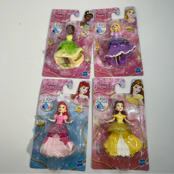 Hasbro Disney Princess Royal Clips Doll Lot of 24 Bella Rapunzel Ariel Tiana - Picture 3 of 7